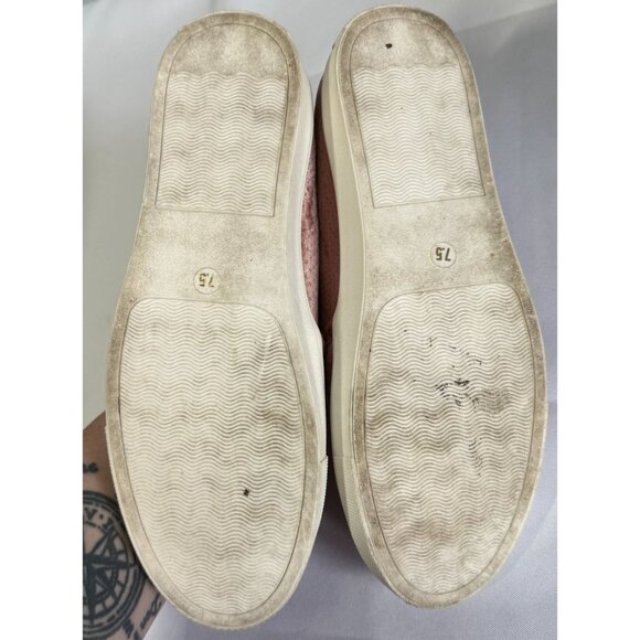 Steve Madden Zarayy Pink Blush Velour Slip-On Sneaker Flats Womens 7.5 Casual - Picture 11 of 11